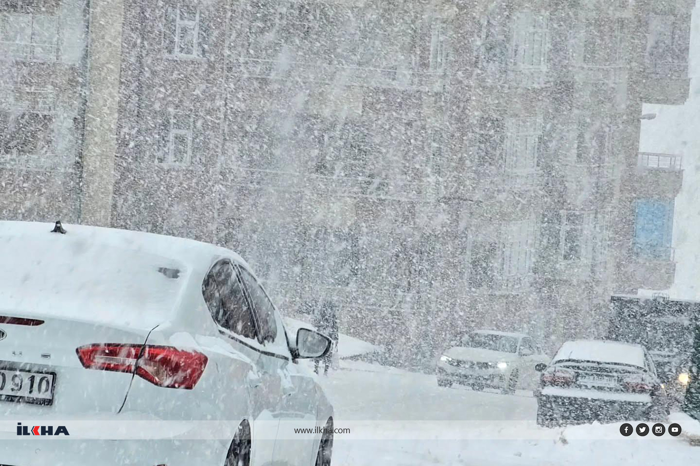 Şırnakta yollar buz pistine döndü (2)