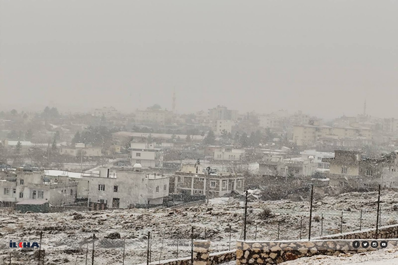 Mardin ve ilçelerinde kar yağışı 