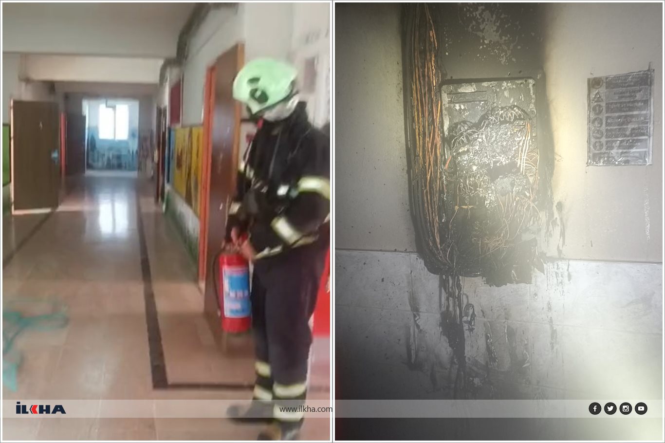 Batman'da okuldaki yangın paniğe neden oldu Batman'da okuldaki yangın paniğe neden oldu