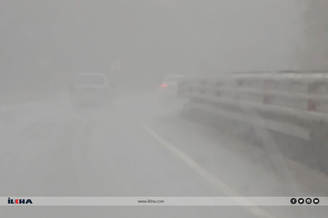 Bursa–Balıkesir kara yolunda yoğun sis etkili oldu