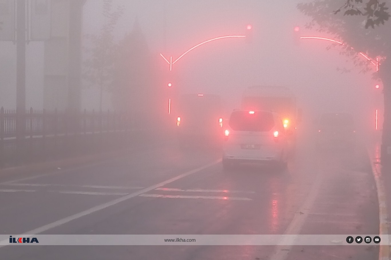Mardin güne yoğun sisle uyandı: Görüş mesafesi 5 metreye kadar düştü