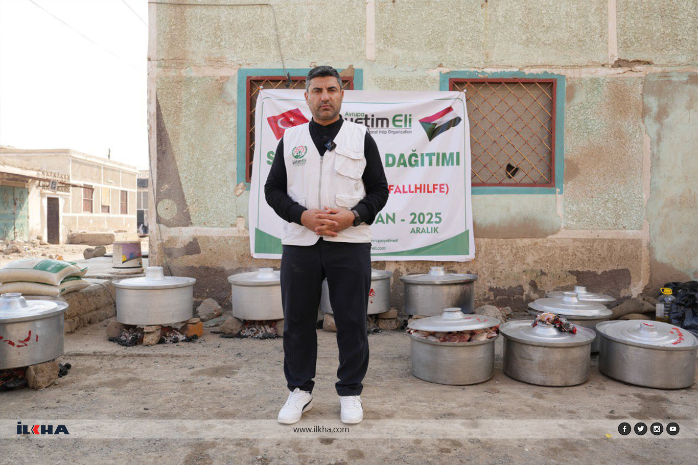 Avrupa Yetim Eli'nden Sudan'da binlerce kişiye sıcak yemek ikramı