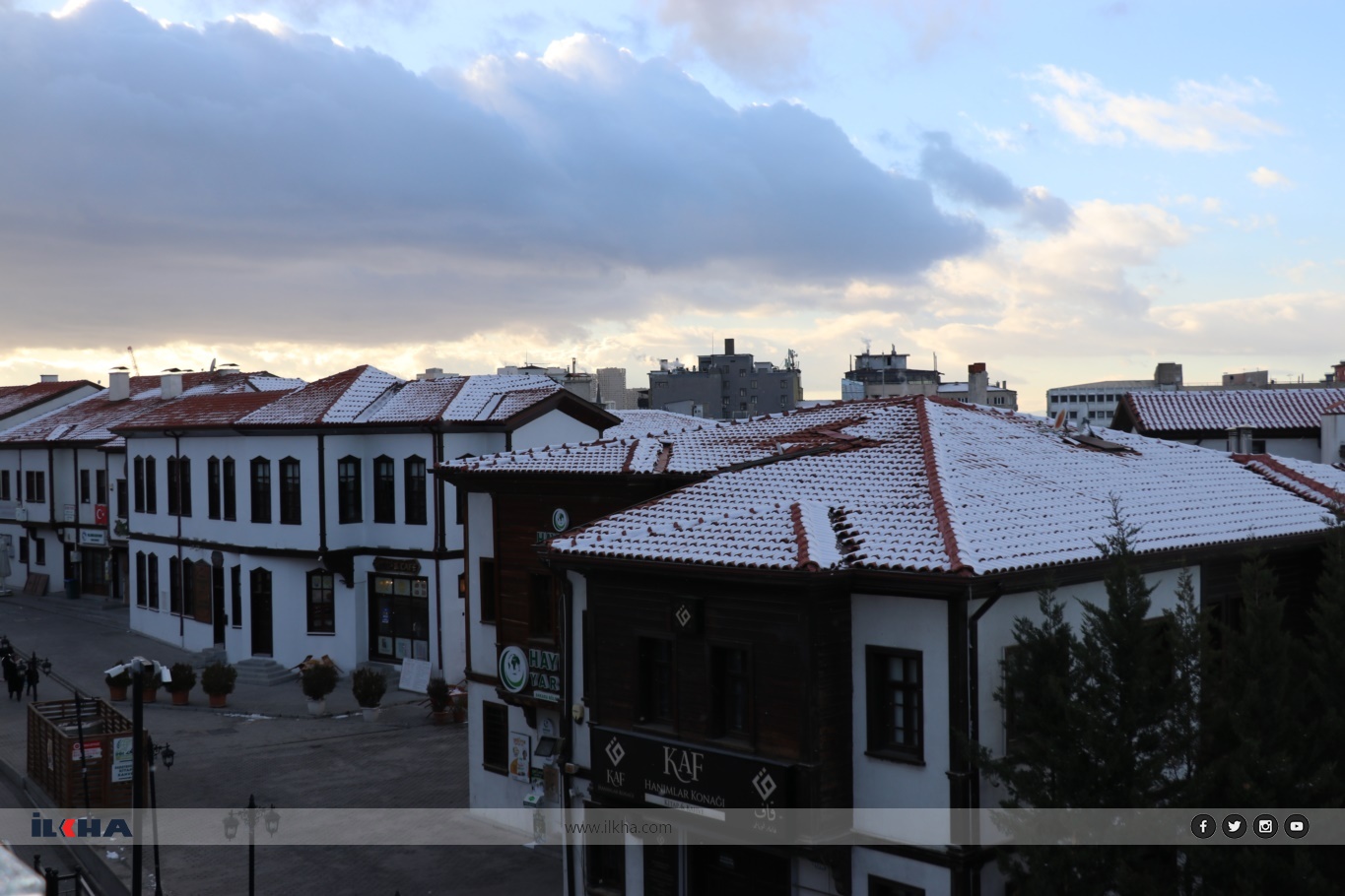 Ankara’da yeni yılın ilk gününde kar manzaraları