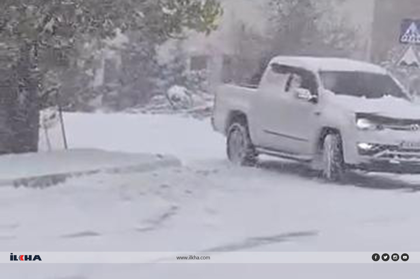 Şırnakta yollar buz pistine döndü (9)