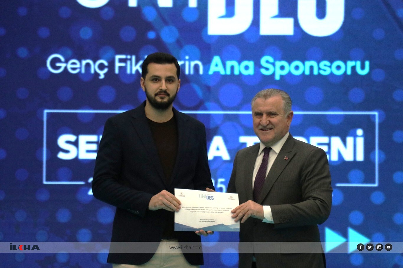 Gençlik ve Spor Bakanı Bak, ÜNİDES programında konuştu