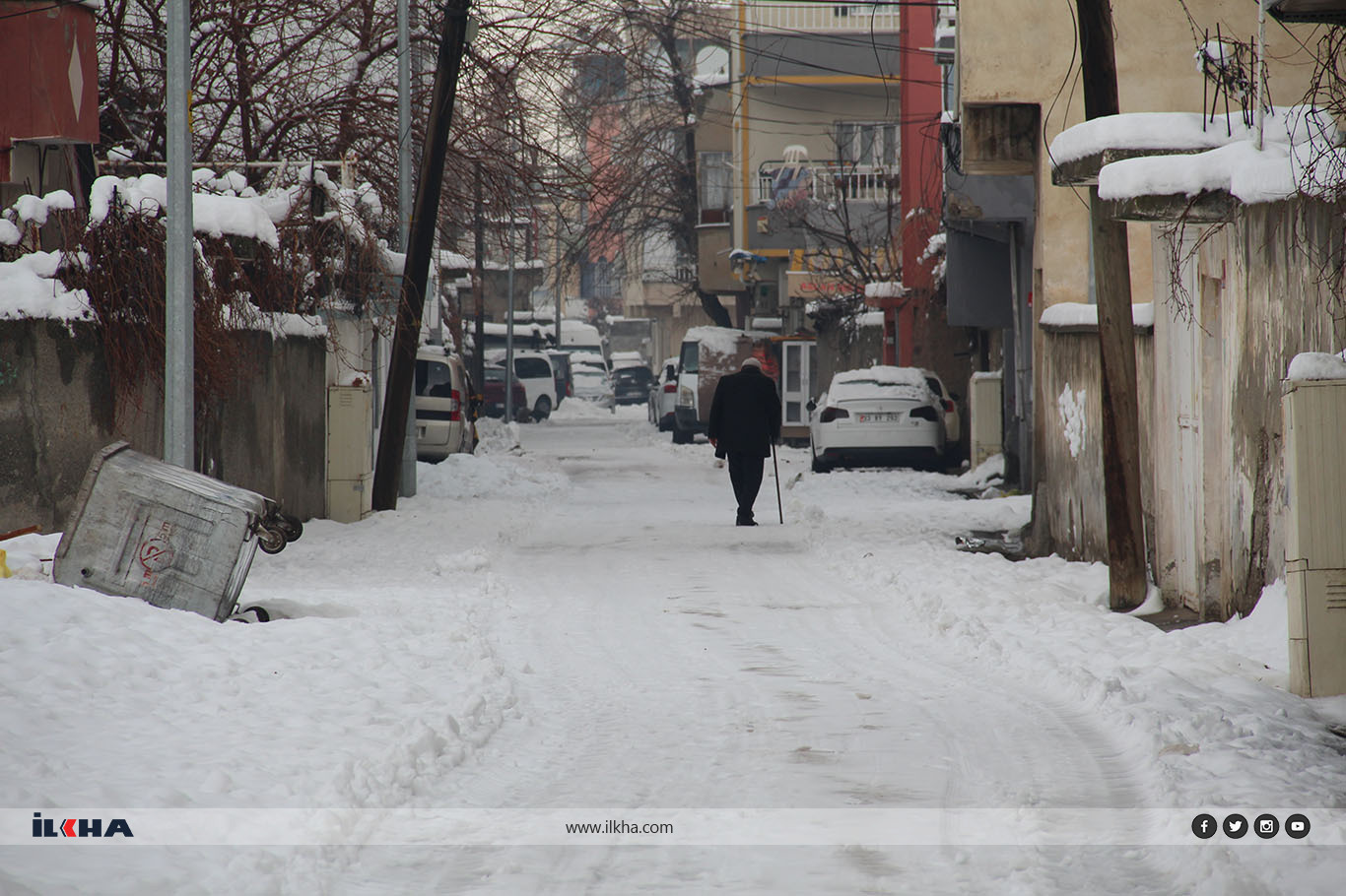 Batman'da mahalle araları kardan geçilmiyor: Hayat durma noktasında