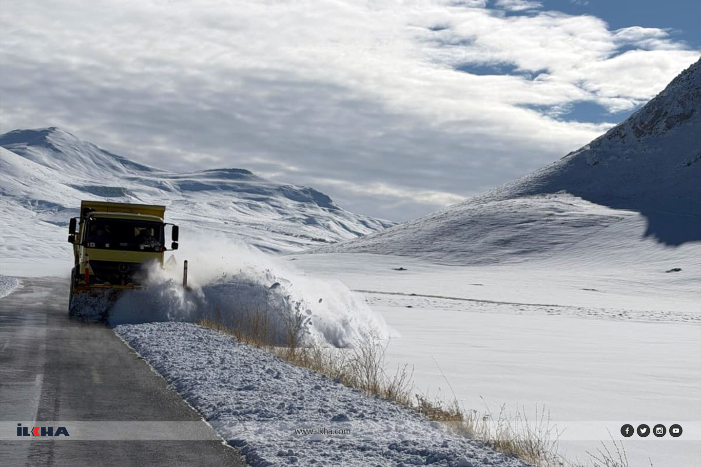 Kar yağışı nedeni ile Ağrı, Ardahan, Erzurum, Iğdır ve Kars'ta 1874 yerleşim yeri ulaşıma kapandı