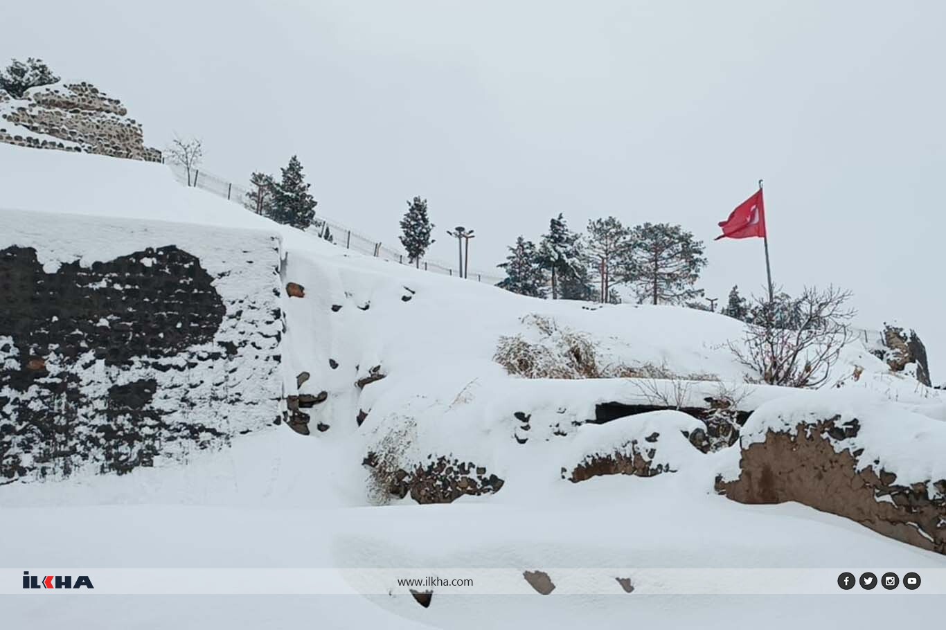 Şanlıurfa beyaza büründü: Kar, tarihi evlerin dam boyuna ulaştı