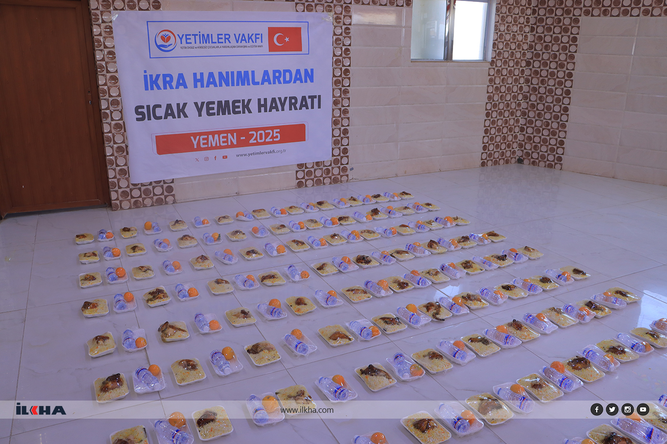 Yetimler Vakfı Yemen'de ihtiyaç sahiplerine sıcak aş dağıttı