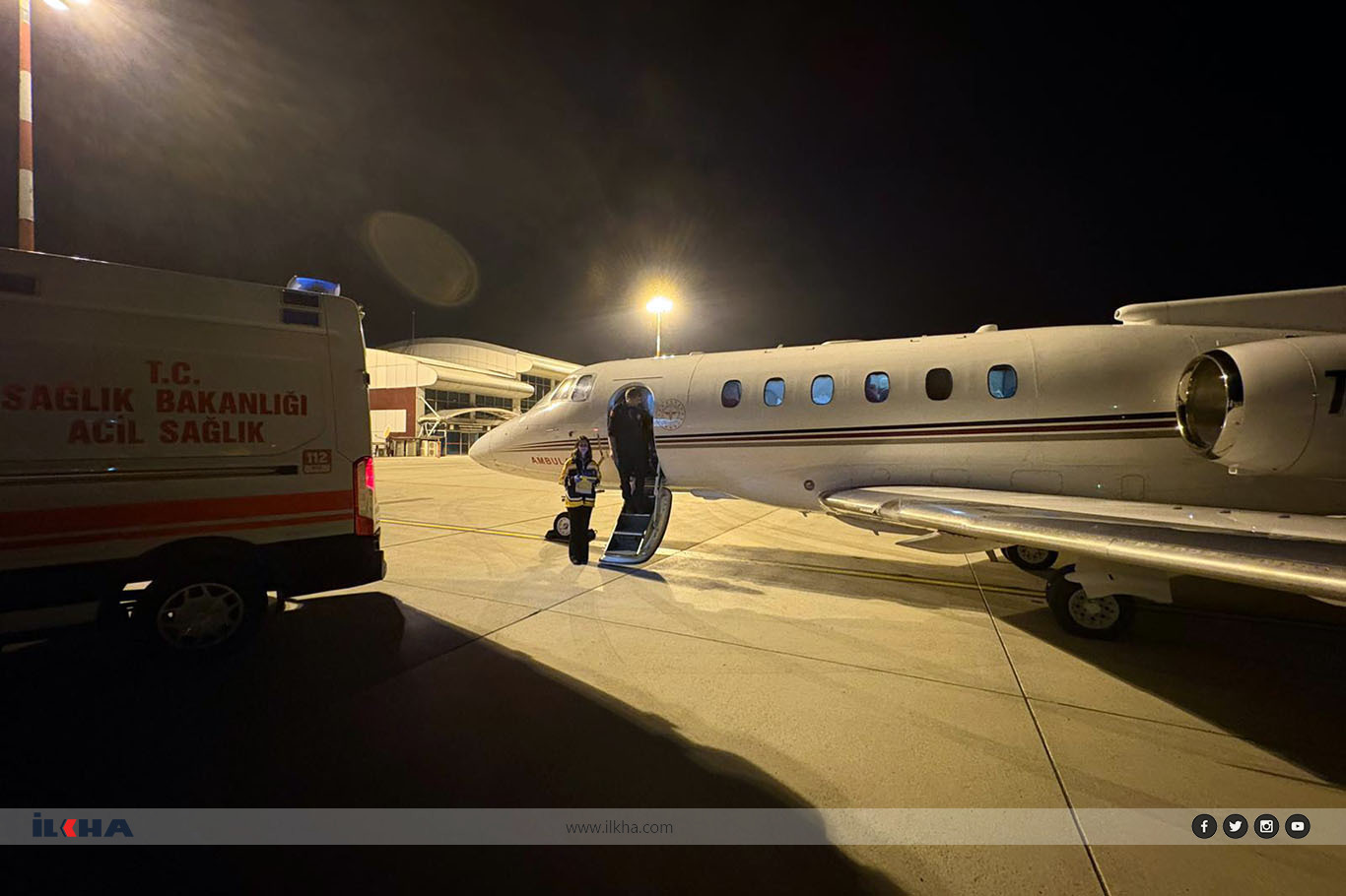 Ağrı'da rahatsızlığı artan bebek ambulans uçakla Ankara'ya nakledildi