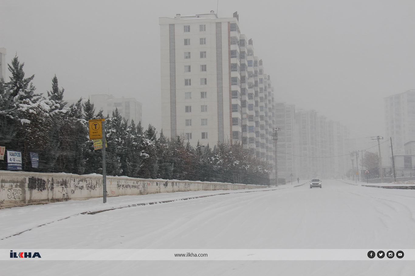 Diyarbakır’da karla mücadele yetersiz kaldı, ulaşım aksadı
