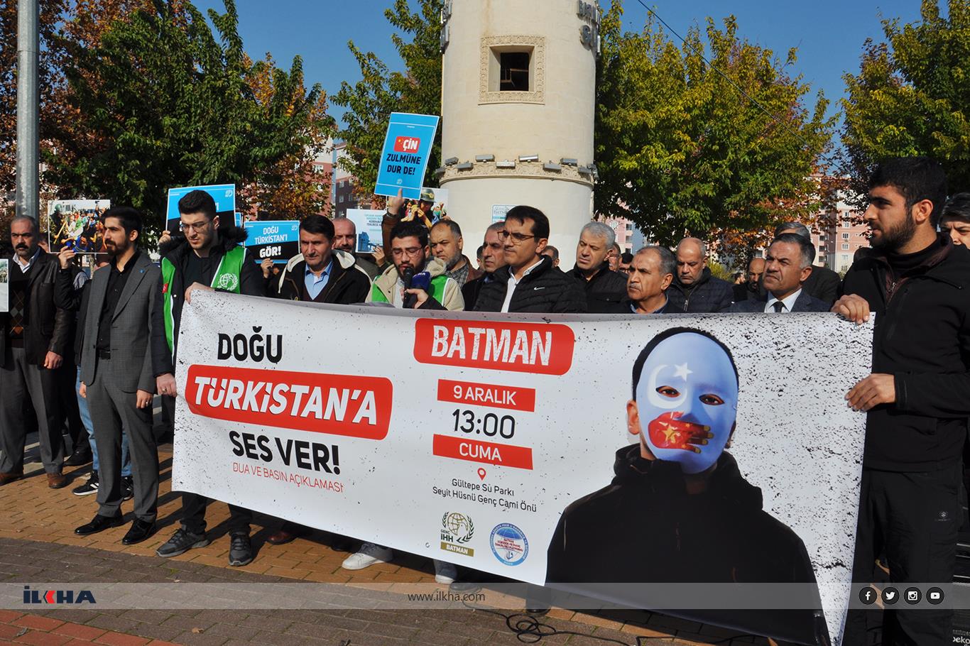 Komünist Çin hükümeti Batman'da protesto edildi Komünist Çin hükümeti Batman'da protesto edildi