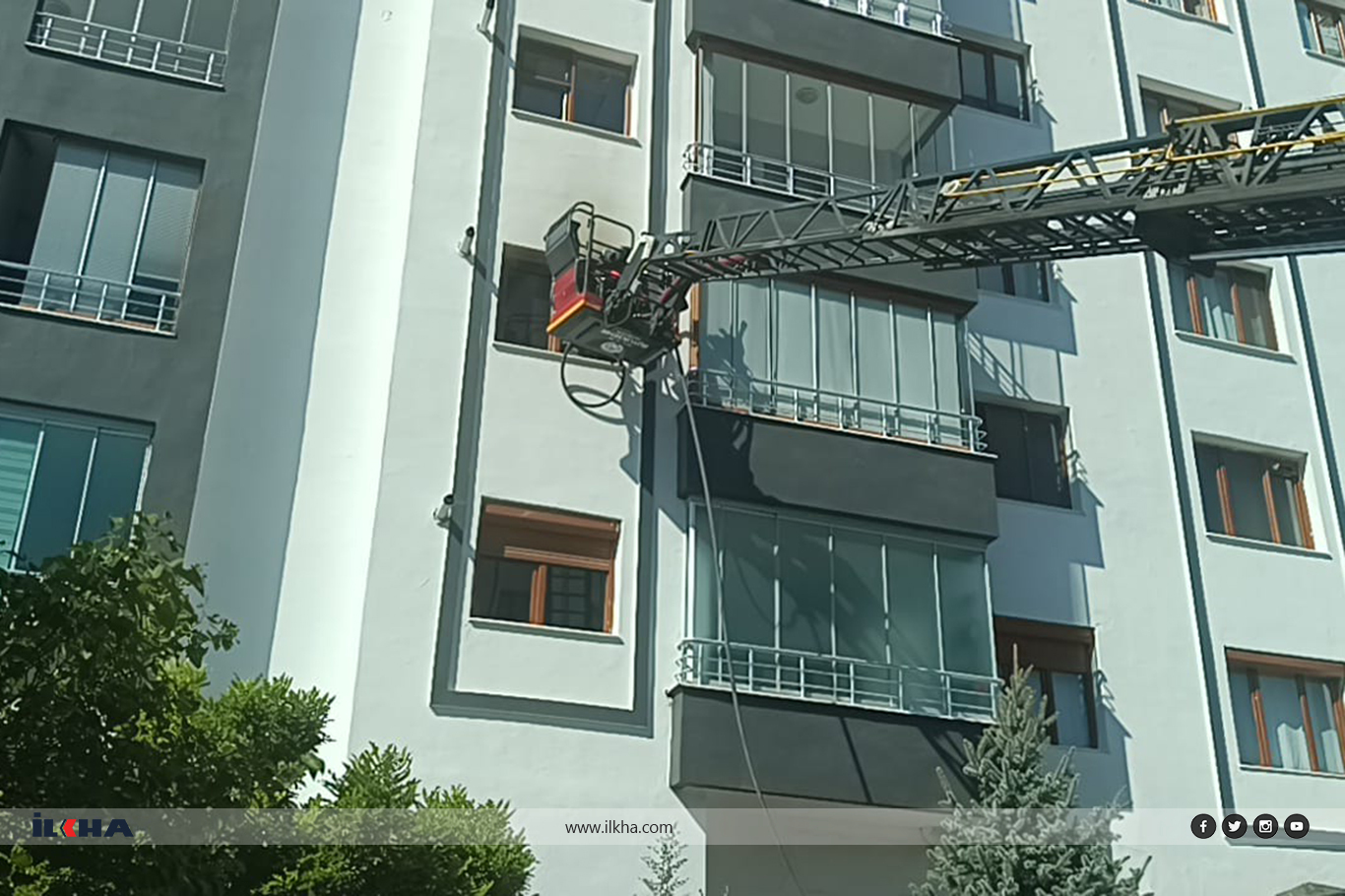 Malatya'da apartman dairesinde yangın paniği Malatya'da apartman dairesinde yangın paniği