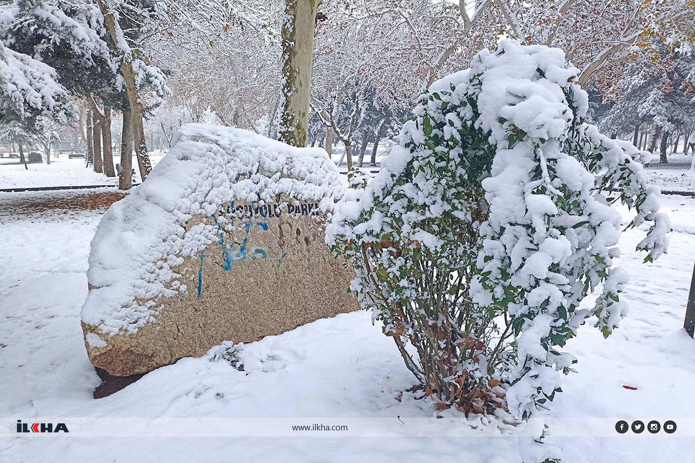 Diyarbakır’da yoğun kar yağışı etkisini sürdürüyor