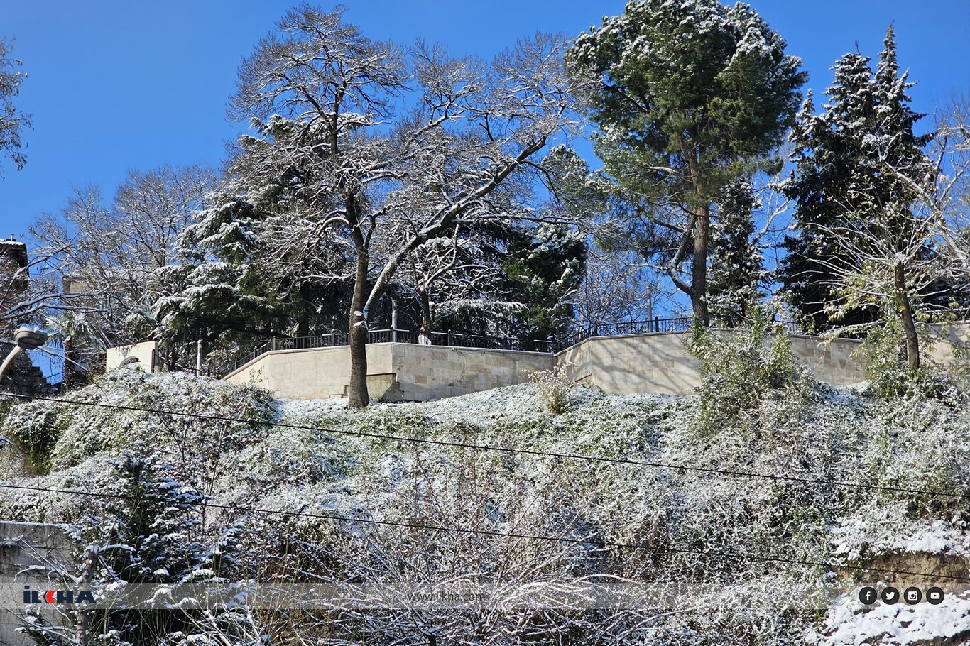 Kar yağışı Bursa’ya kartpostallık görüntüler sundu