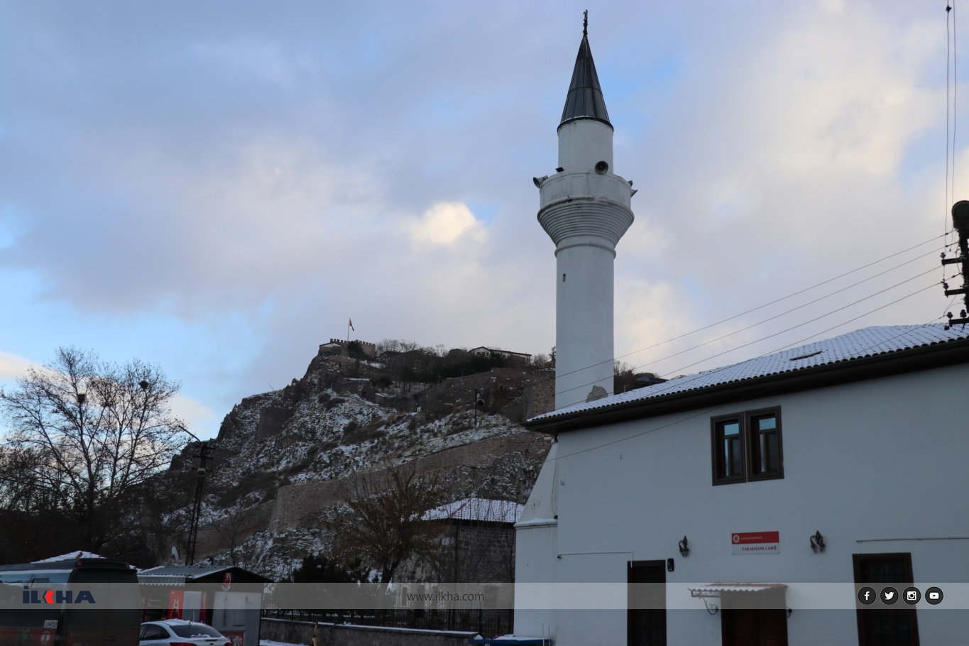 Ankara’da yeni yılın ilk gününde kar manzaraları