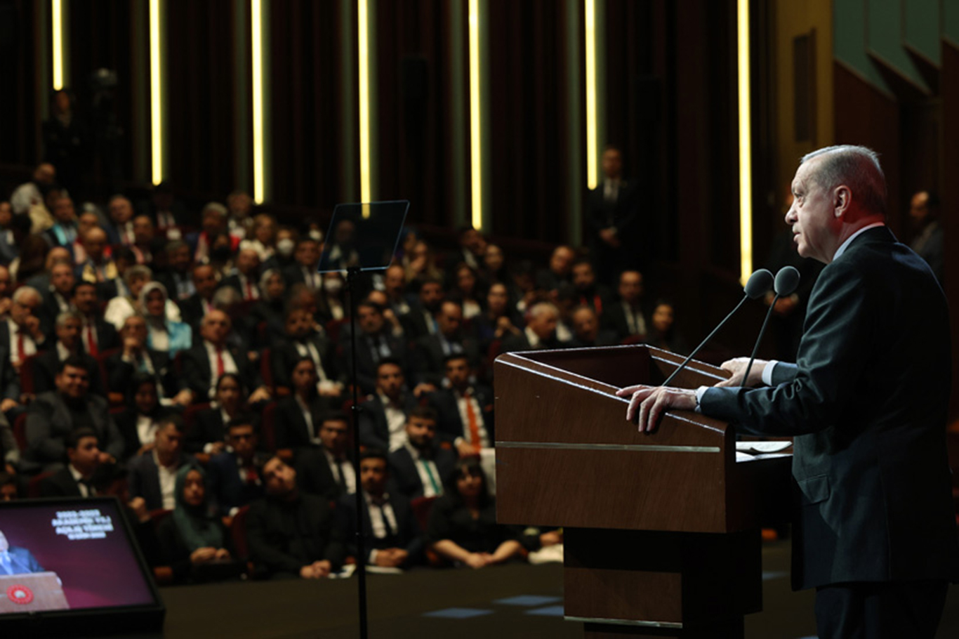 Cumhurbaşkanı Recep Tayyip Erdoğan, Beştepe Millet Kongre ve Kültür Merkezi’nde düzenlenen 2022-2023 Yükseköğretim Akademik Yıl Açılış Töreni’ne katılarak bir konuşma yaptı.