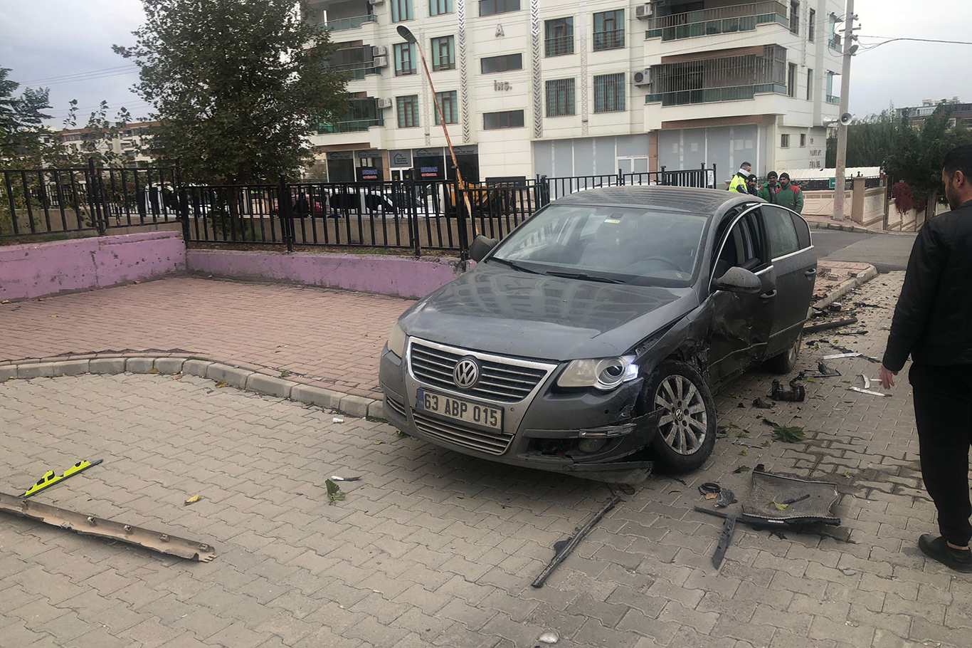 Şanlıurfa'da maddi hasarlı trafik kazası