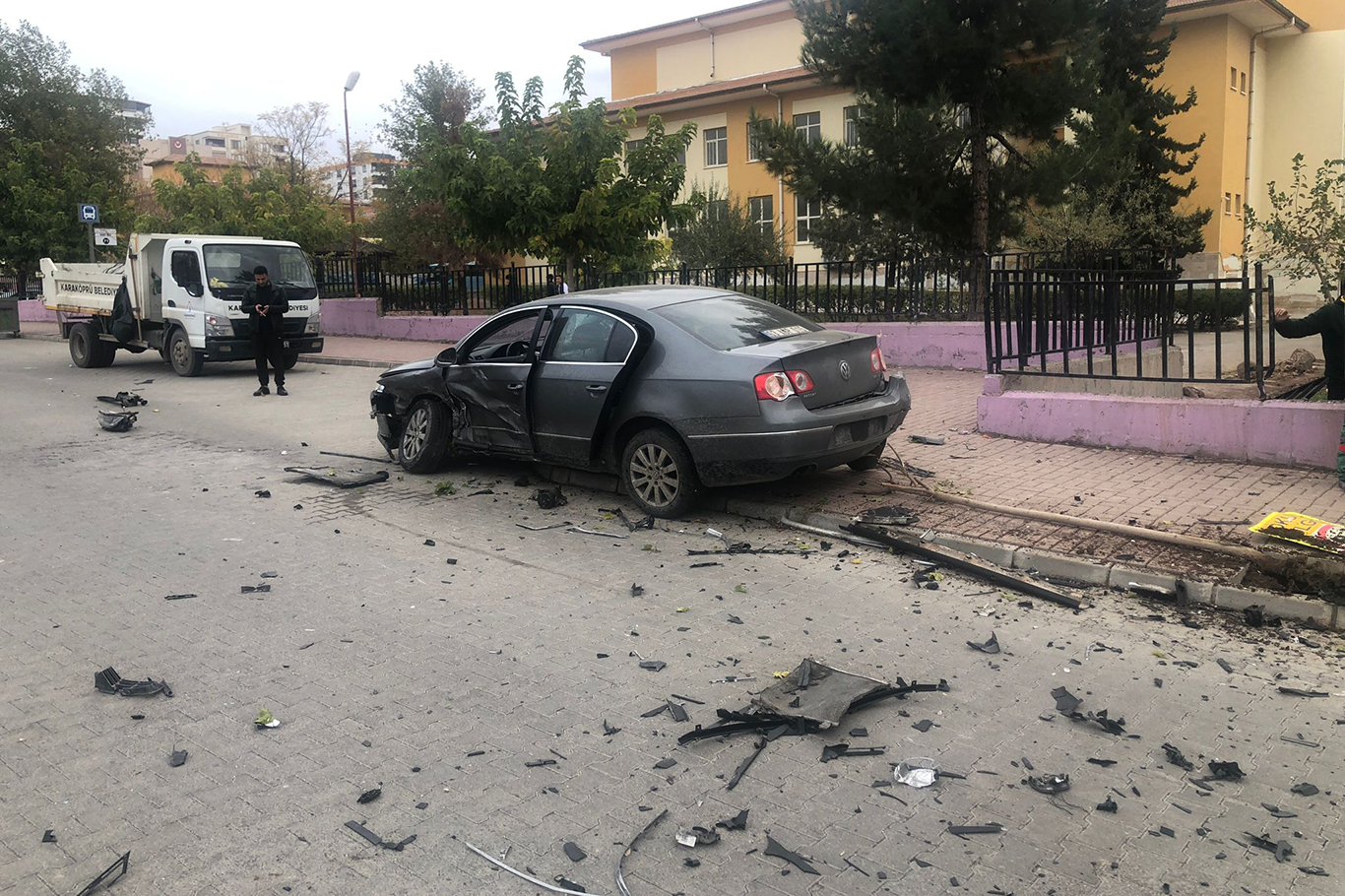 Şanlıurfa'da maddi hasarlı trafik kazası