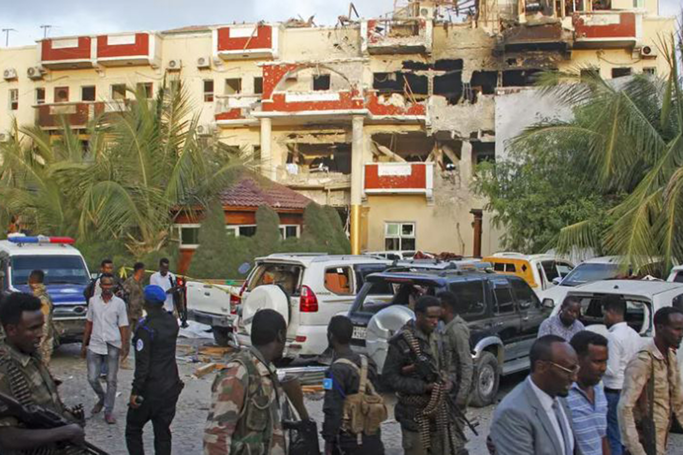 At least 5 killed as gunmen attack hotel in the Somali capital