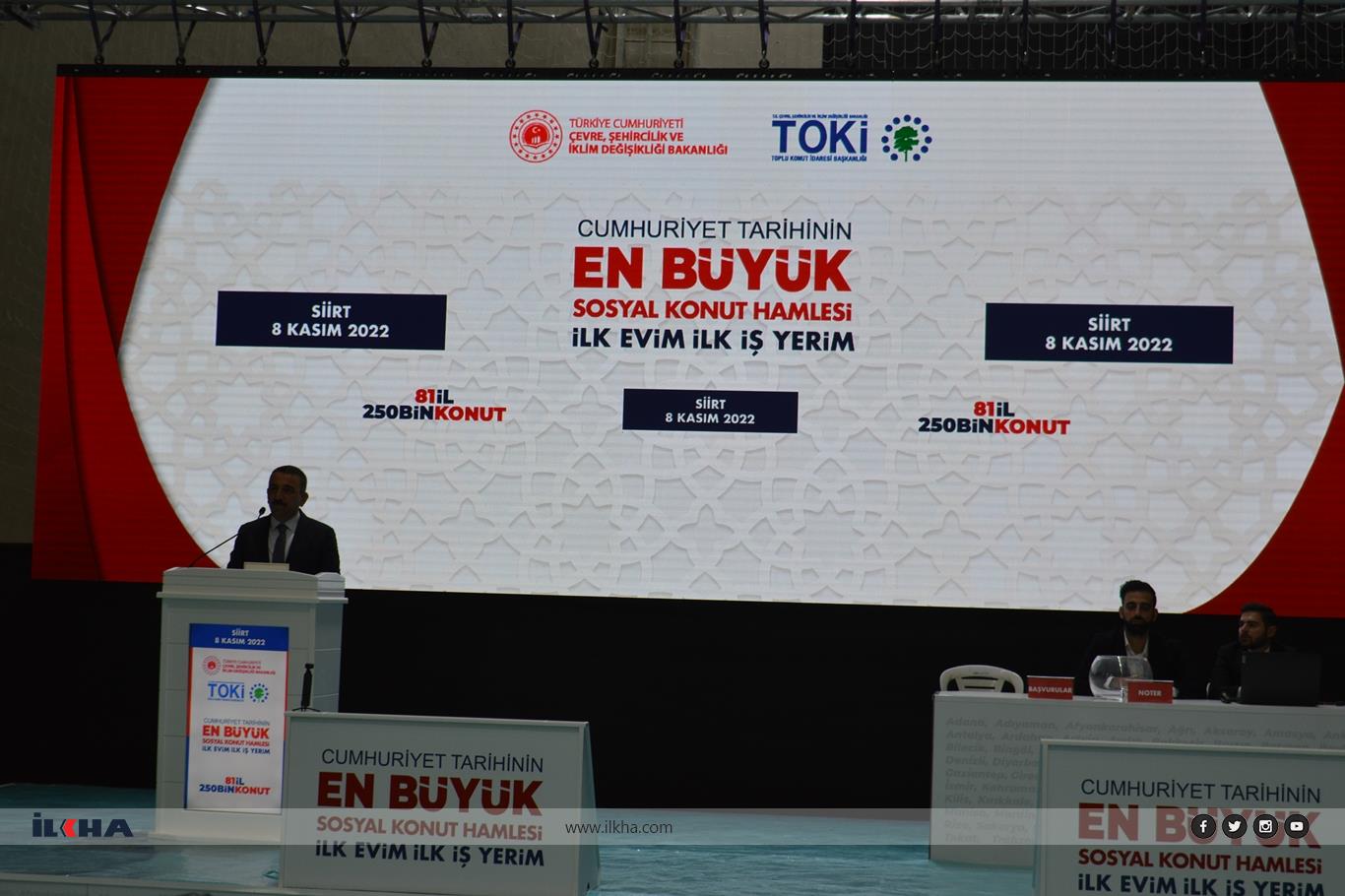 Siirt’te sosyal konutta kura heyecanı yaşadı