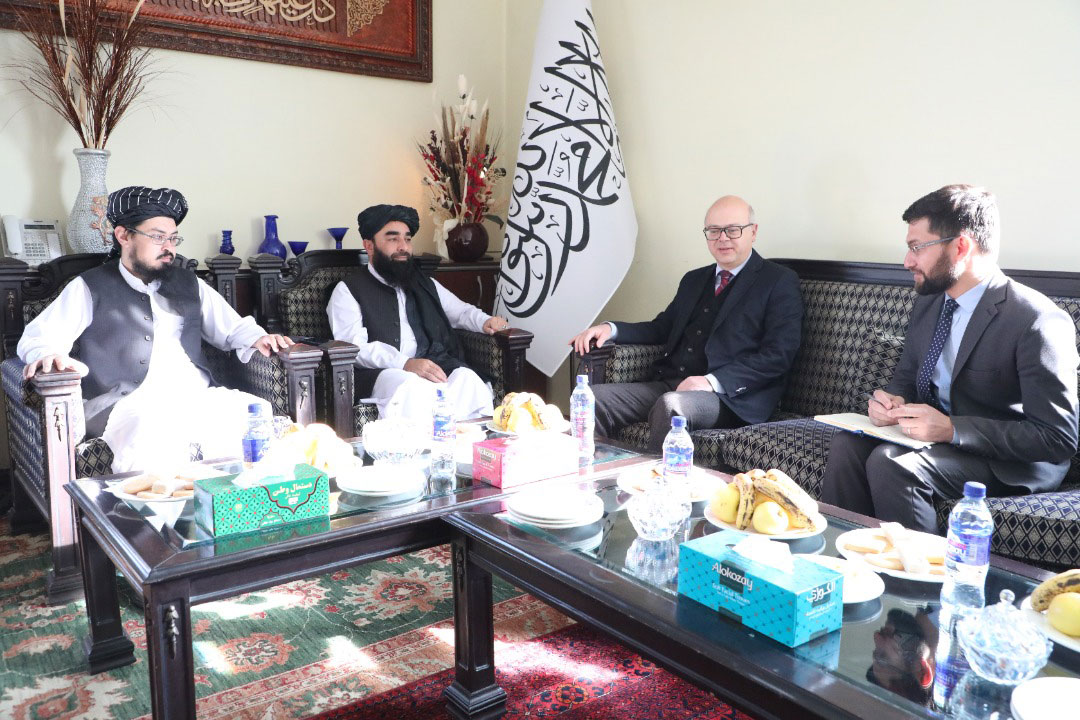 Afghan government spokesman meets with Turkish Ambassador in Kabul