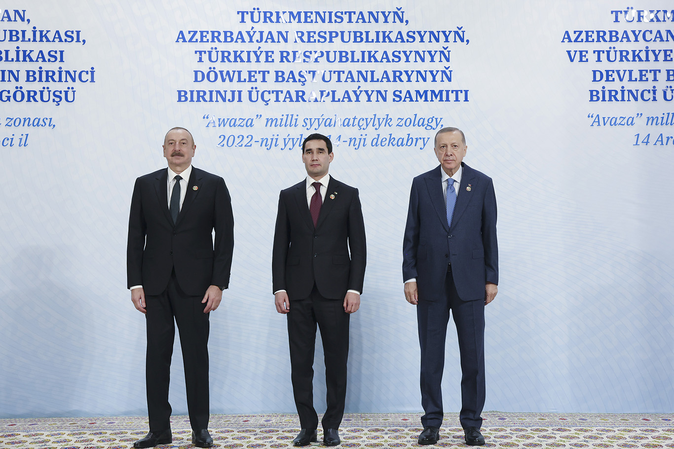 Erdoğan attends Türkiye-Azerbaijan-Turkmenistan Summit