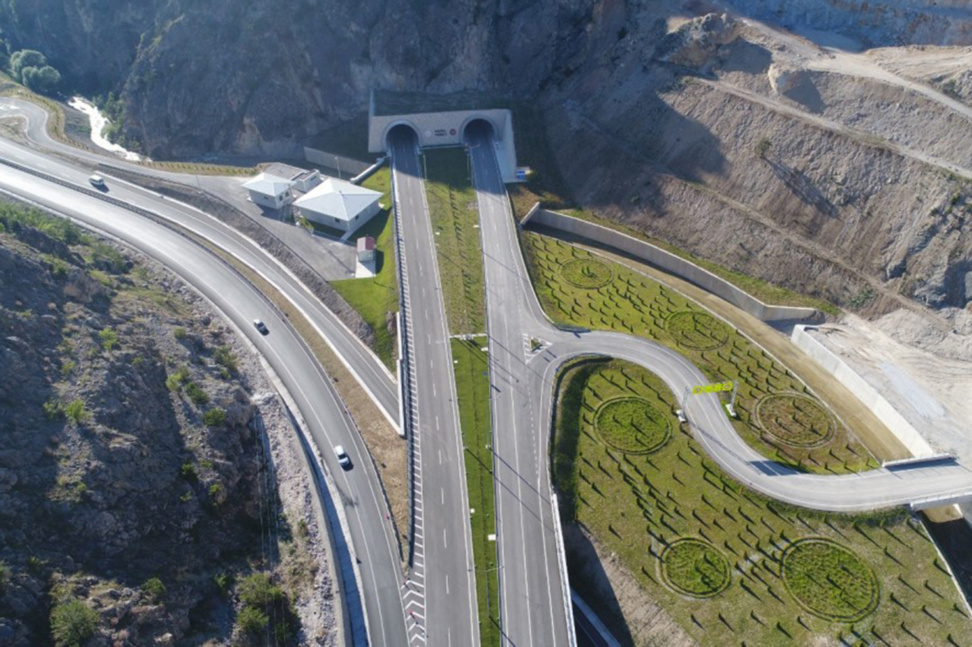 Erdo an attends the opening ceremony of Amasya Badal Tunnel via