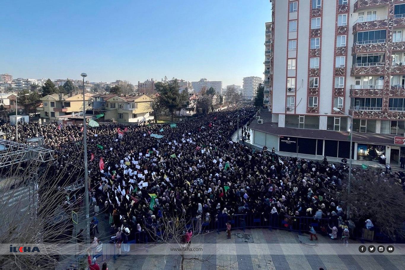 Thousands gather in Batman to protest the burning of the Holy Quran in Sweden