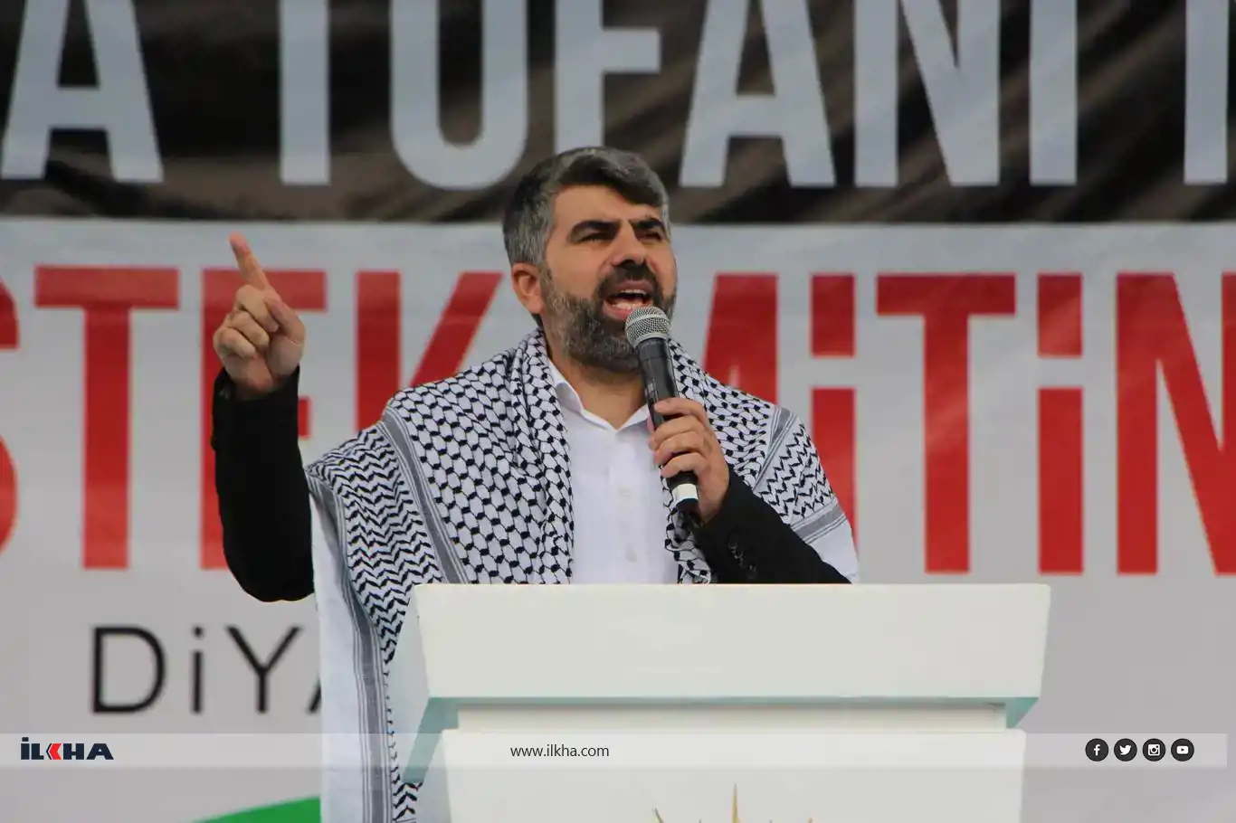 Parlamenterê HUDA PARê Dînç: Eger Quds azad bibe wê însanîyet azad bibe