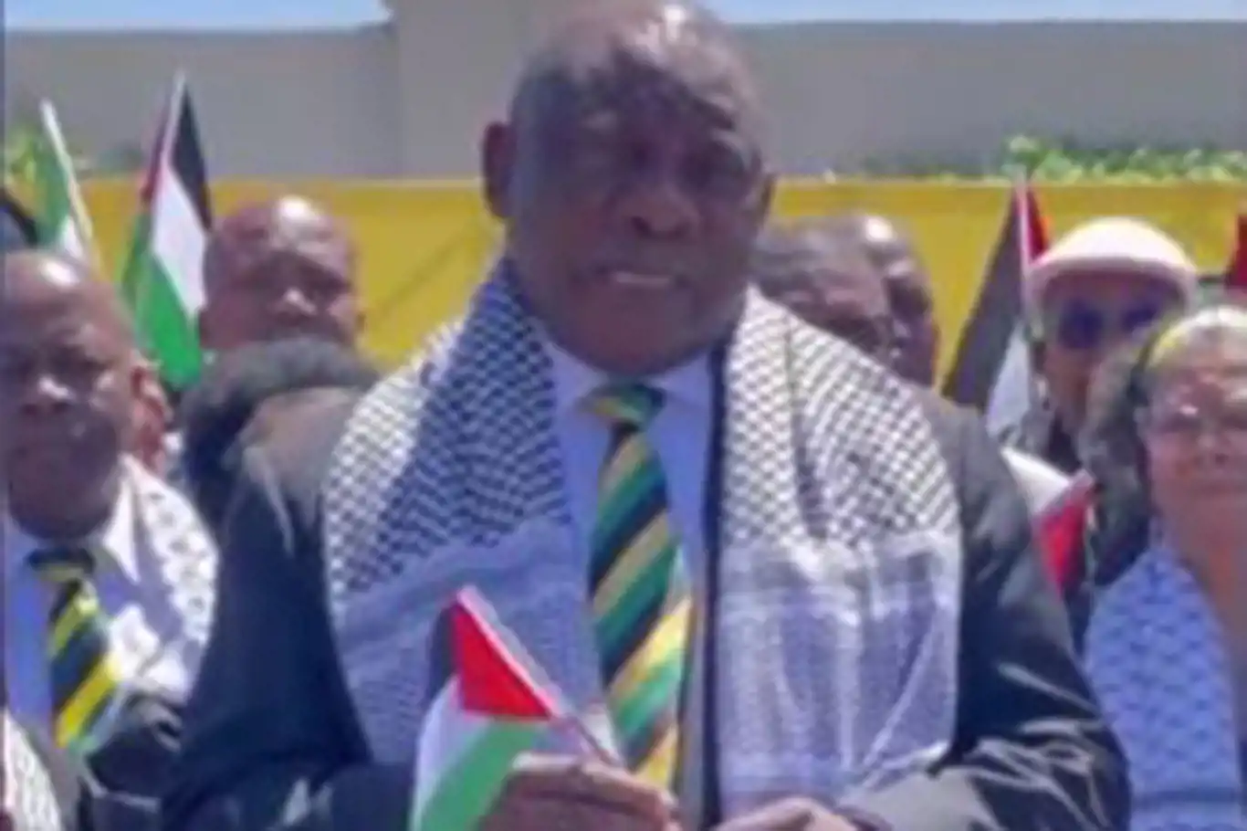 Güney Afrika Cumhuriyeti Cumhurbaşkanından Filistin ile dayanışma mesajı