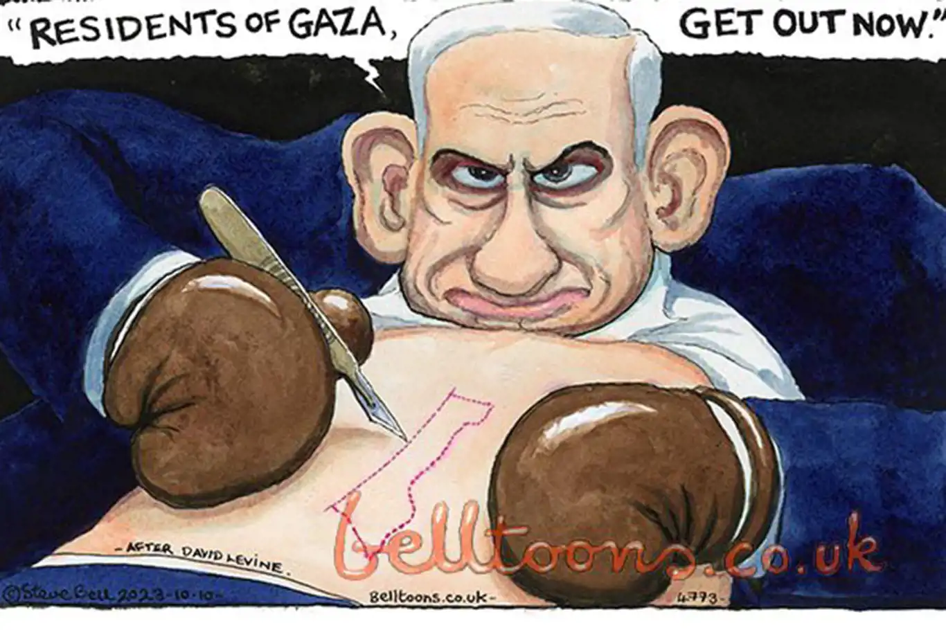 İşgalci Netanyahu'yu çizdi diye 40 yıldır çalıştığı gazeteden kovuldu
