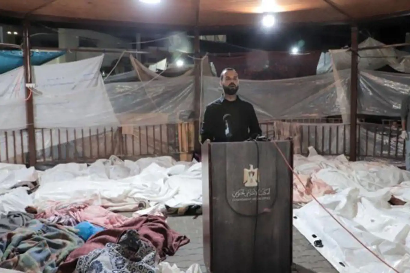 Gazze İçişleri Bakanlığı: İşgal hastaneye sığınanları bilinçli katletti, ABD'de de bu katliama ortak