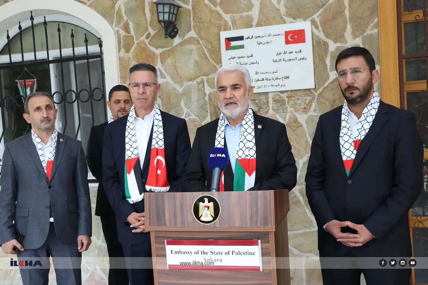 HÜDA PAR Chairman visits Palestinian Embassy to convey solidarity and support HÜDA PAR Chairman visits Palestinian Embassy to convey solidarity and support