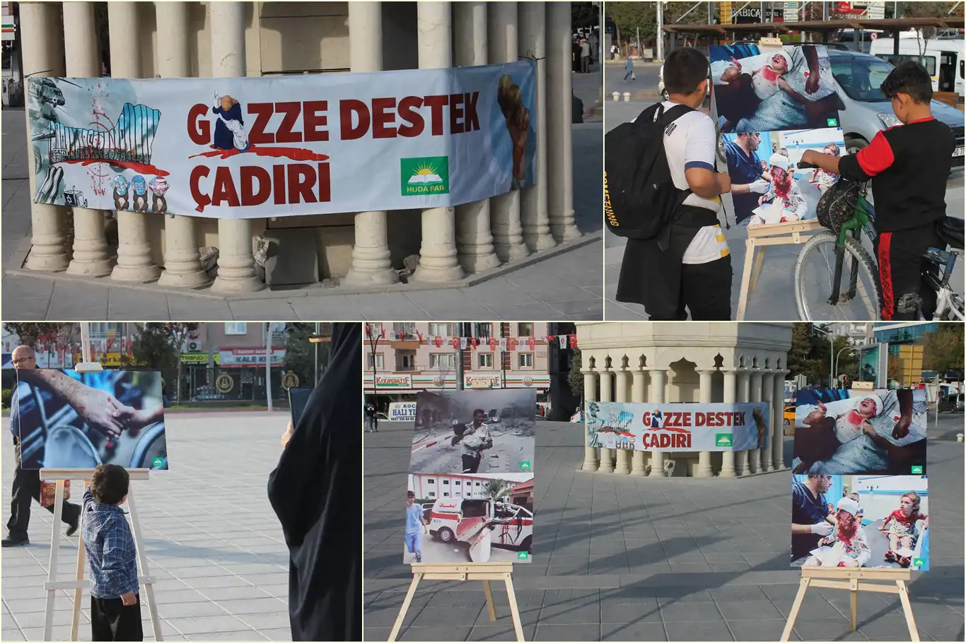 HÜDA PAR Ankara İl Başkanlığı "Gazze Destek Çadırı" kurdu