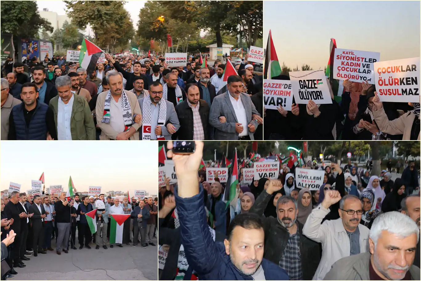 Malatya’da binler Gazze ve HAMAS'a destek için yürüdü