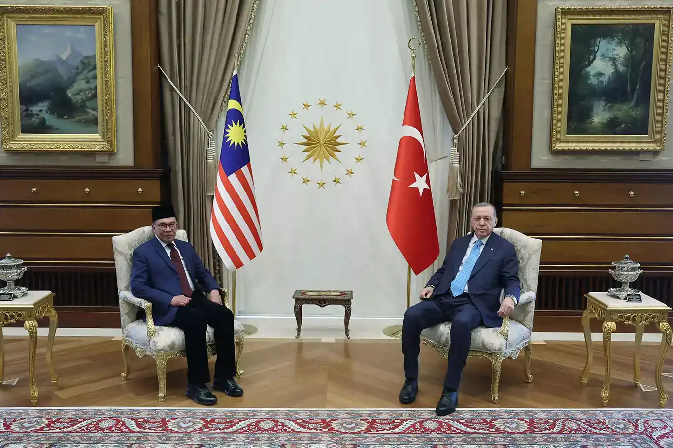 Turkish President Recep Tayyip Erdogan hosts Malaysian PM Anwar Ibrahim for talks in Istanbul