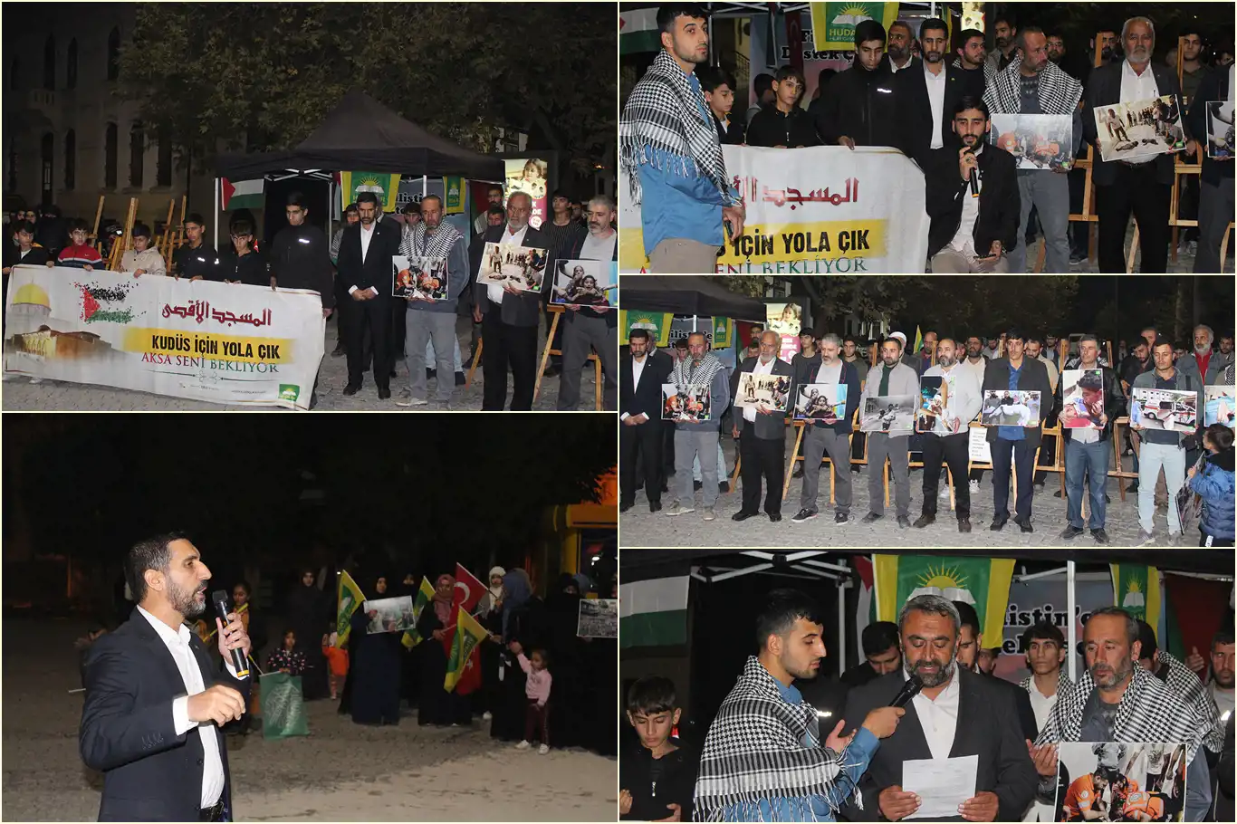 Konya'da Gazze'ye destek devam ediyor