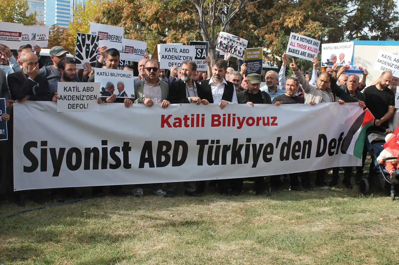 Ankaralılar siyonist işgal rejimine destek veren ABD’ye tepki gösterdi