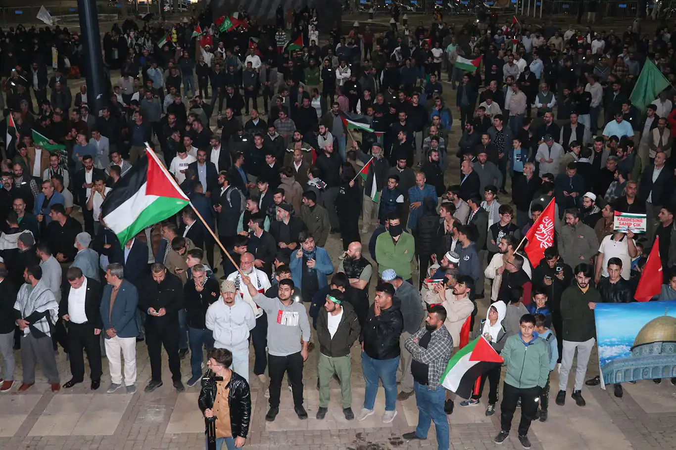 Gaziantep'te işgalci siyonist rejimin Gazze saldırısına tepki