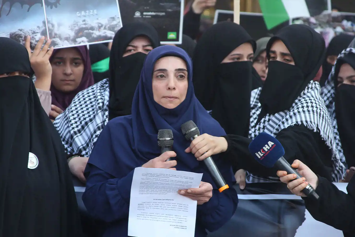 HÜDA PAR Adana İl Kadın Kolları Başkanı Yoldaş: Gazzeli annelerin acısı bizim acımızdır