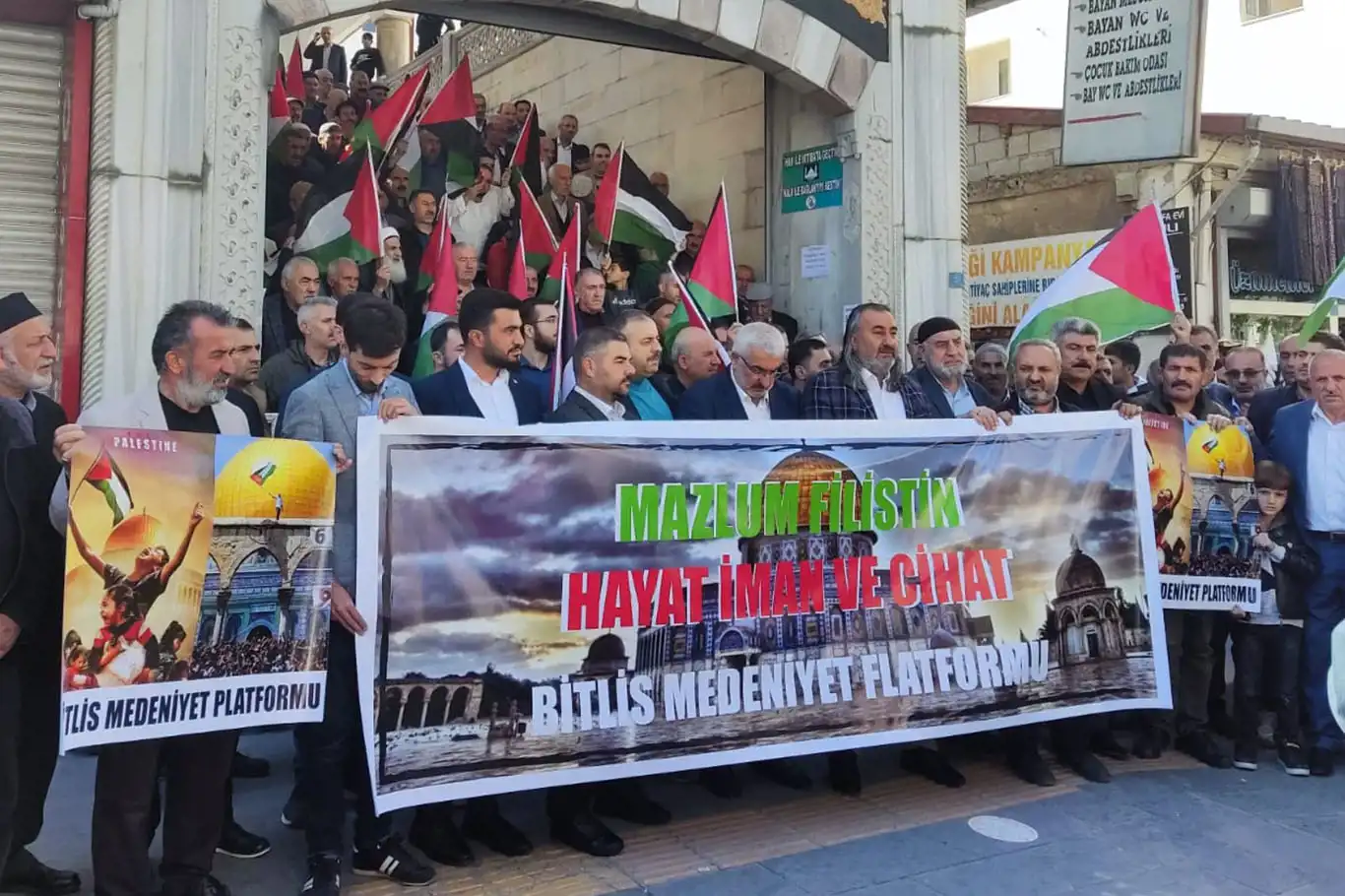 Bitlis'ten Filistin direnişine destek