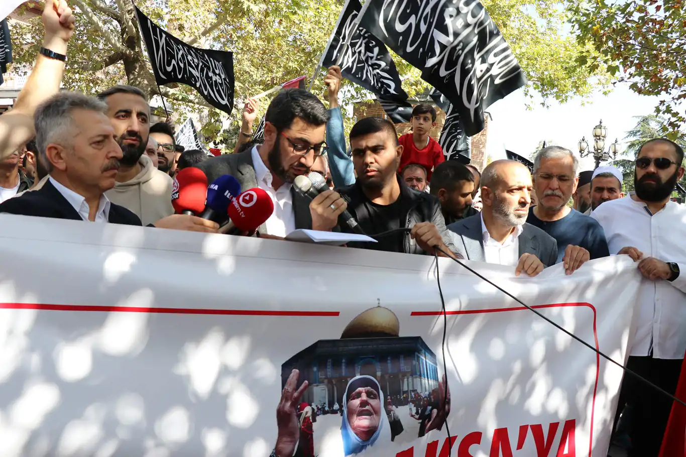 “Şimdi Değilse Ne Zaman? Ordular Aksa’ya” sloganıyla Ankara’da basın açıklaması yapıldı