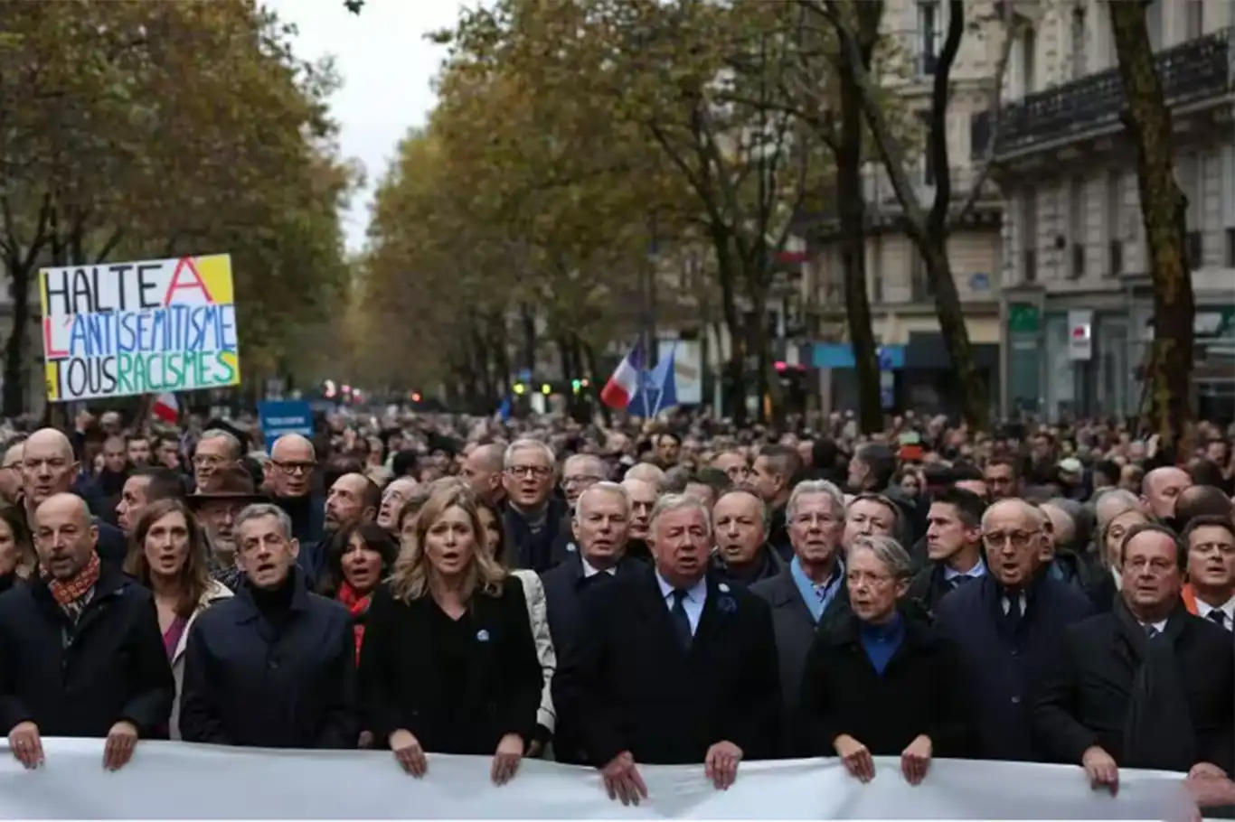 Fransa'da, siyonist rejim yanlısı gösteri