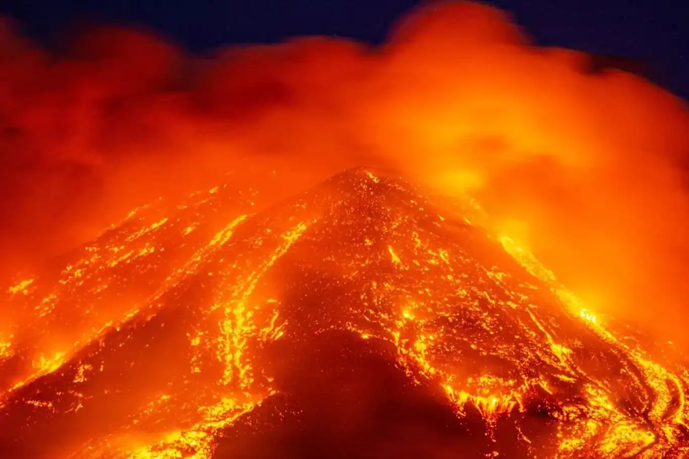 Mount Etna's unprecedented eruption triggers red code