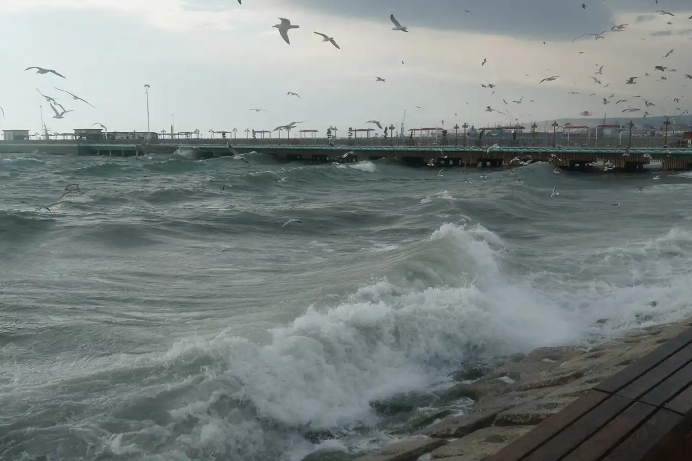 Güney Marmara'da deniz ulaşımına fırtına engeli Güney Marmara'da deniz ulaşımına fırtına engeli