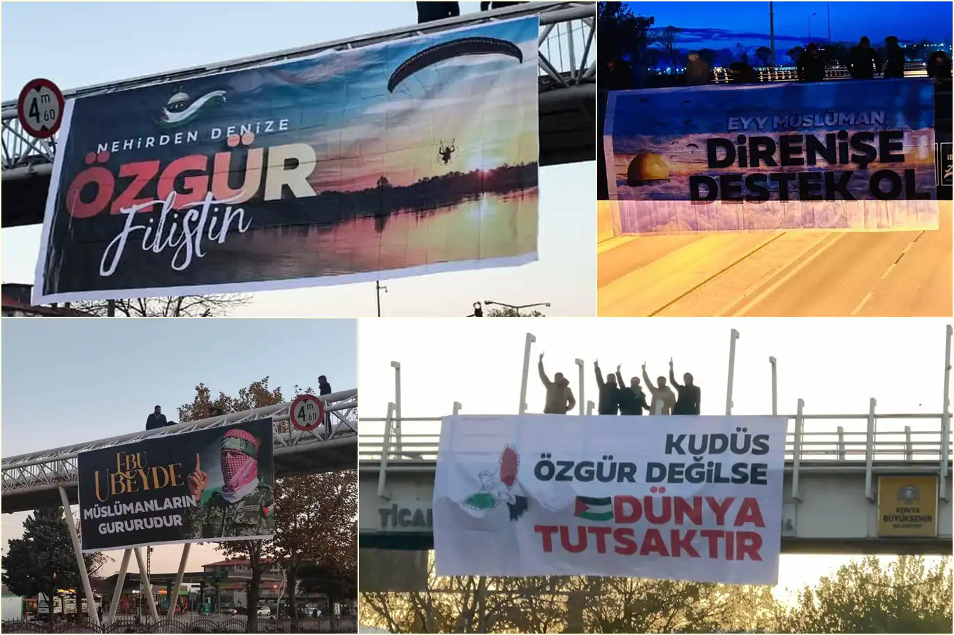Konya'dan Filistin direnişine destek
