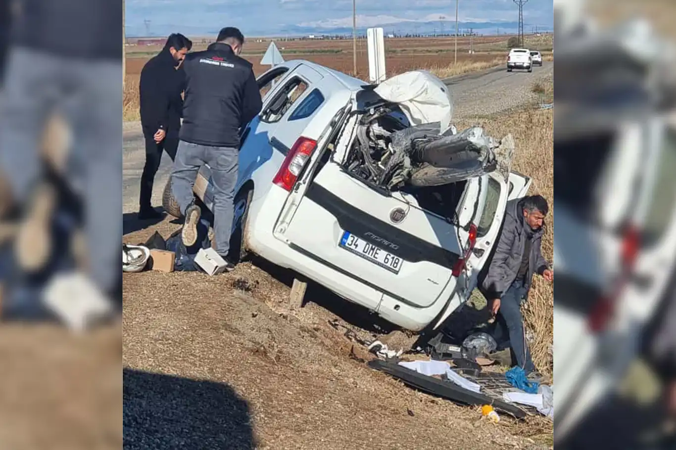 Dicle Edaş ekibi kaza yaptı: 2 yaralı Dicle Edaş ekibi kaza yaptı: 2 yaralı