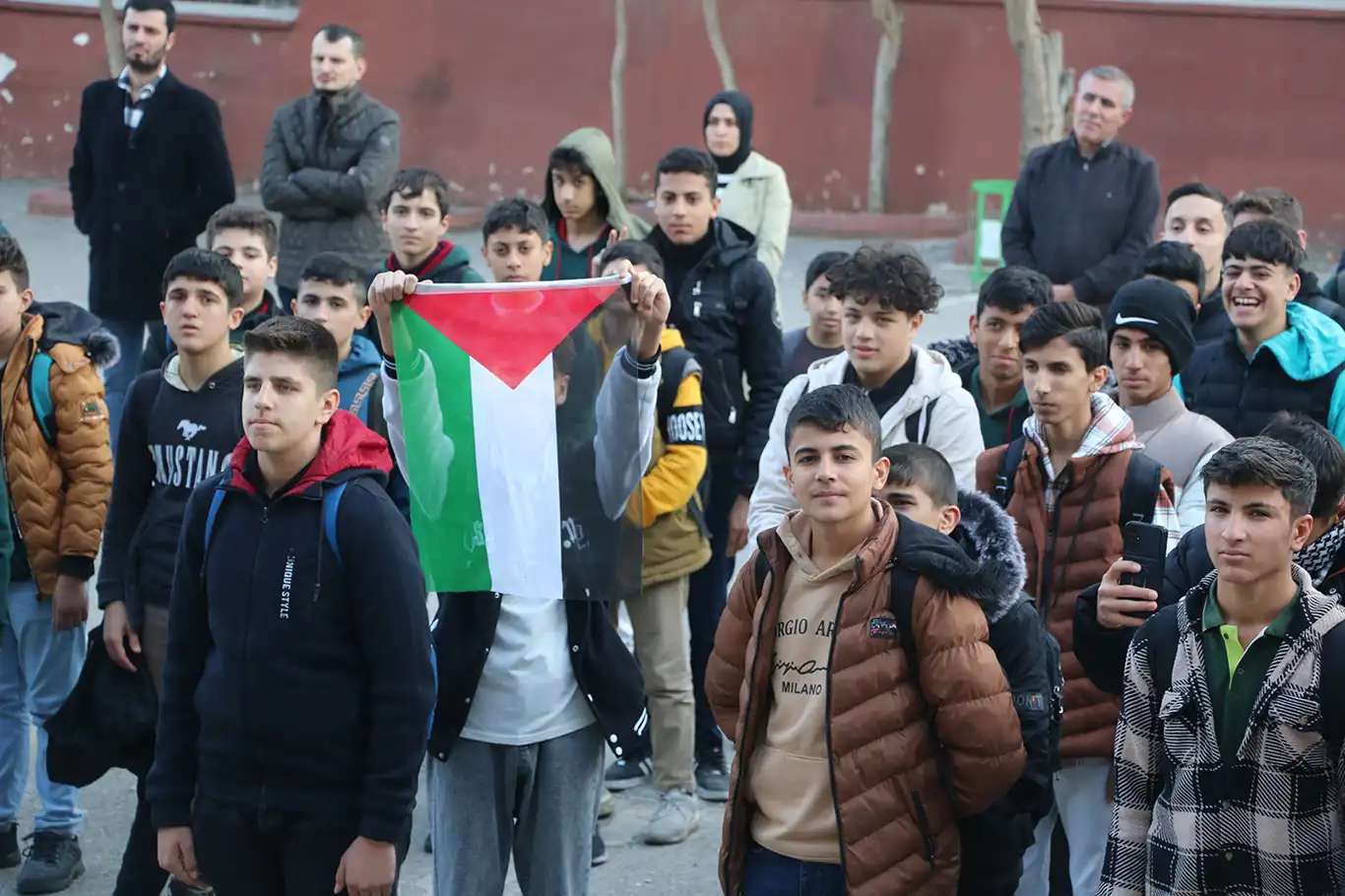İmam Hatip öğrencileri Gazze için basın açıklaması düzenledi