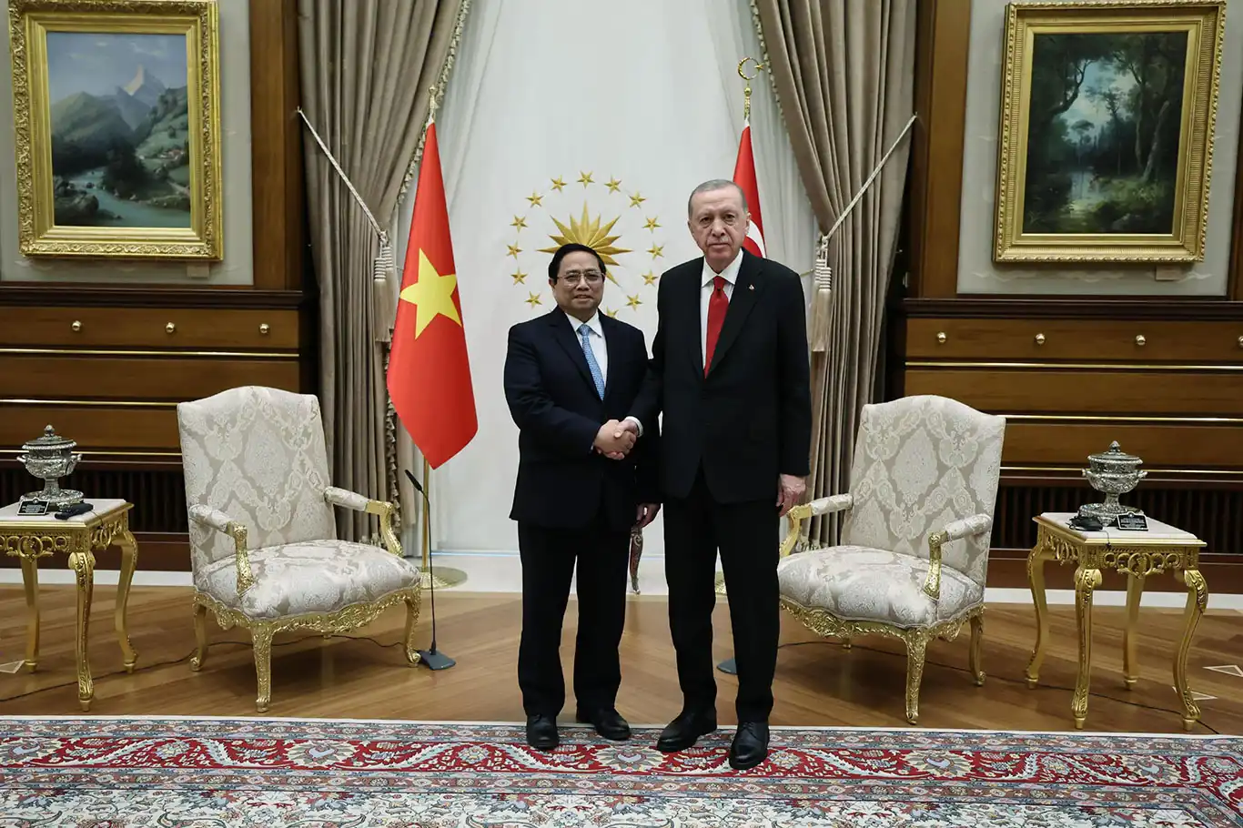 Turkish President Erdogan hosts Vietnamese Prime Minister Chinh in Ankara Turkish President Erdogan hosts Vietnamese Prime Minister Chinh in Ankara